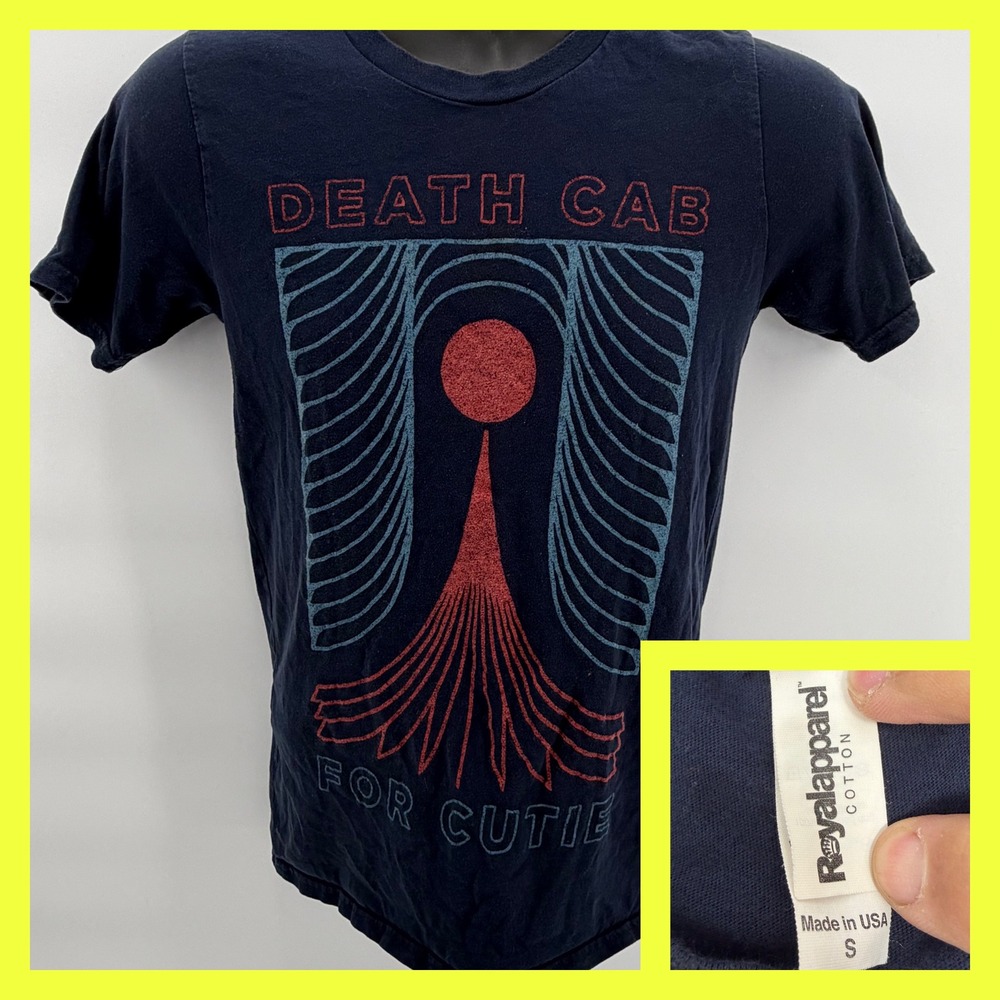 Death Cab for Cutie 2021 Tour T-Shirt Small Navy Blue Indie Rock Band Concert